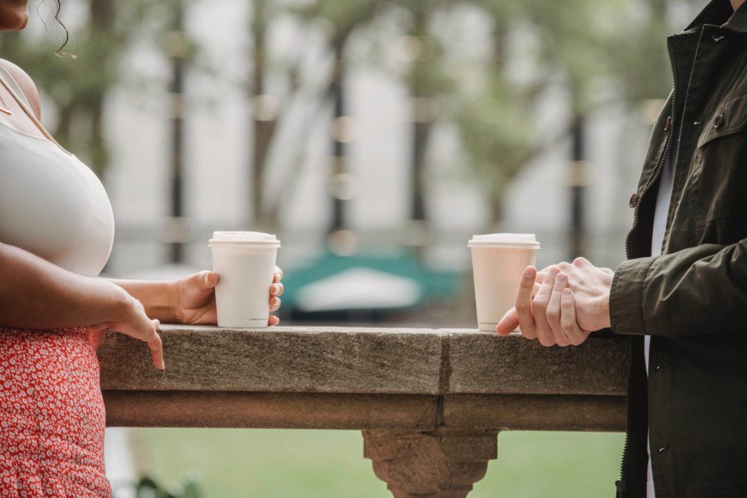 people having coffee