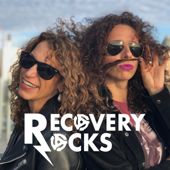 "Recovery Rocks" Playful image of Tawny Lara and Lisa Smith in sunglasses.