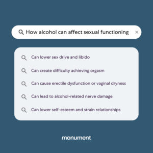 Alcohol Sex Effects of Drinking on Sex Drive Monument