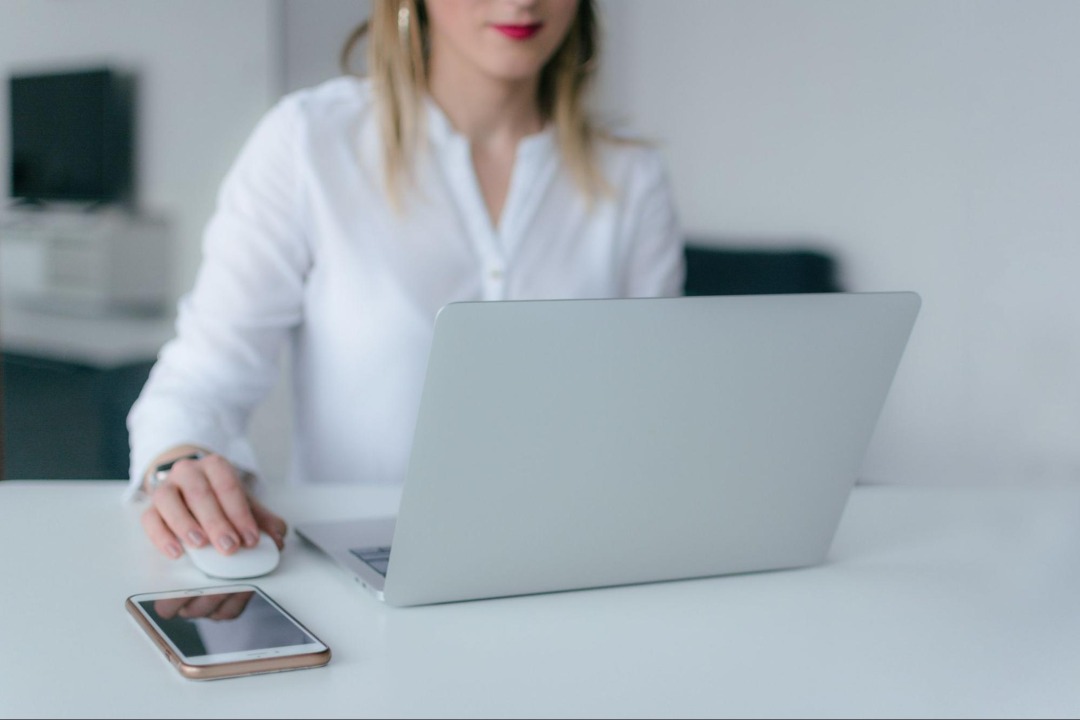 Woman on computer